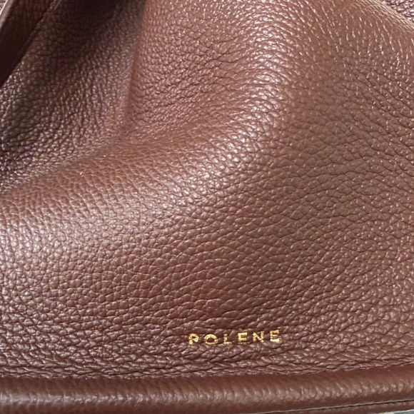 Polene Numéro Neuf Textured Brown Shoulder Bag - Picture 2 of 8